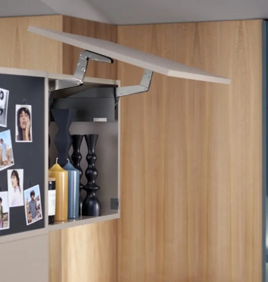 Aventos HS cabinet door and drawer opening system