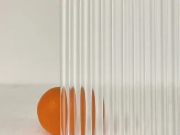 Reed cabinet door glass
