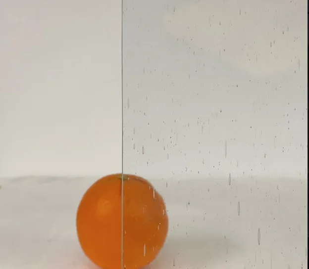 Seedy cabinet door glass