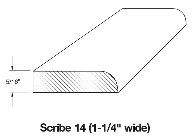 Scribe 14 cabinet molding profile