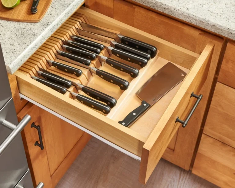 Knife Block cabinet storage accessory