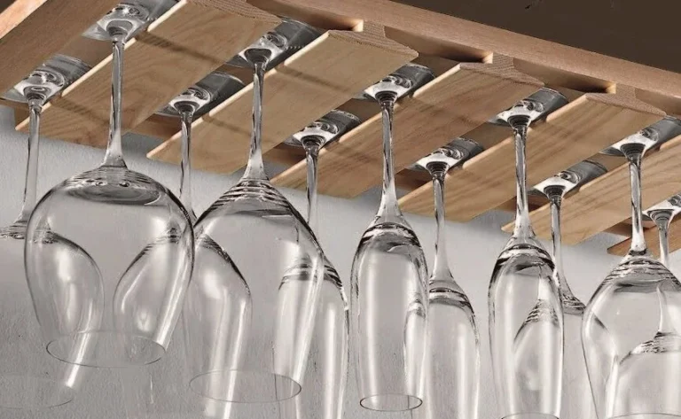 Stemware Wood Glass Holder 36in cabinet storage accessory