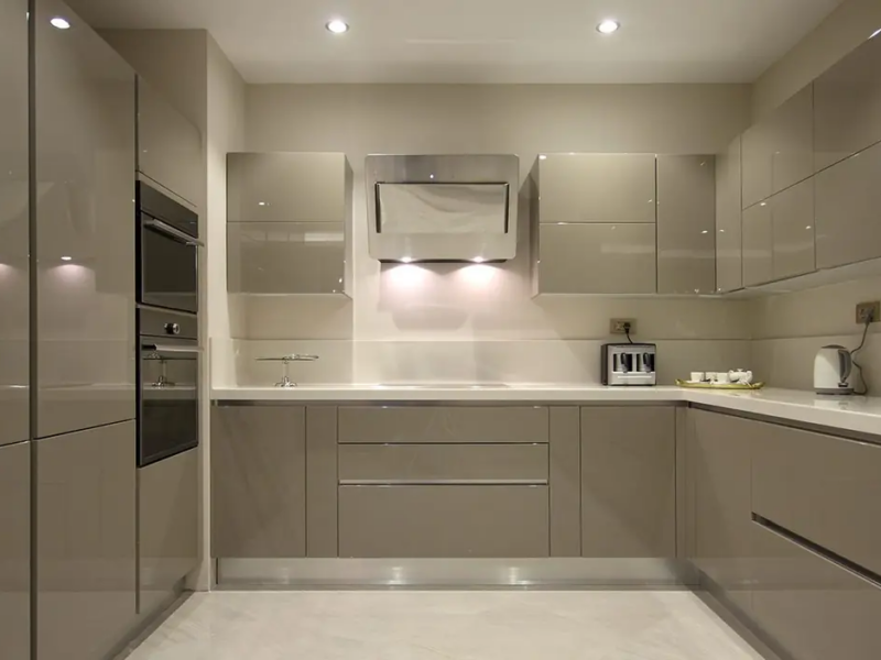 Contemporary Kitchen with custom cabinetry