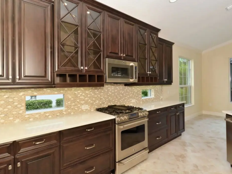 Traditional Kitchen with Custom Cabinets