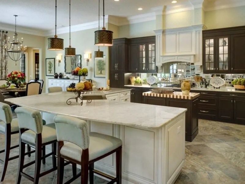 Traditional Kitchen with Custom Cabinets