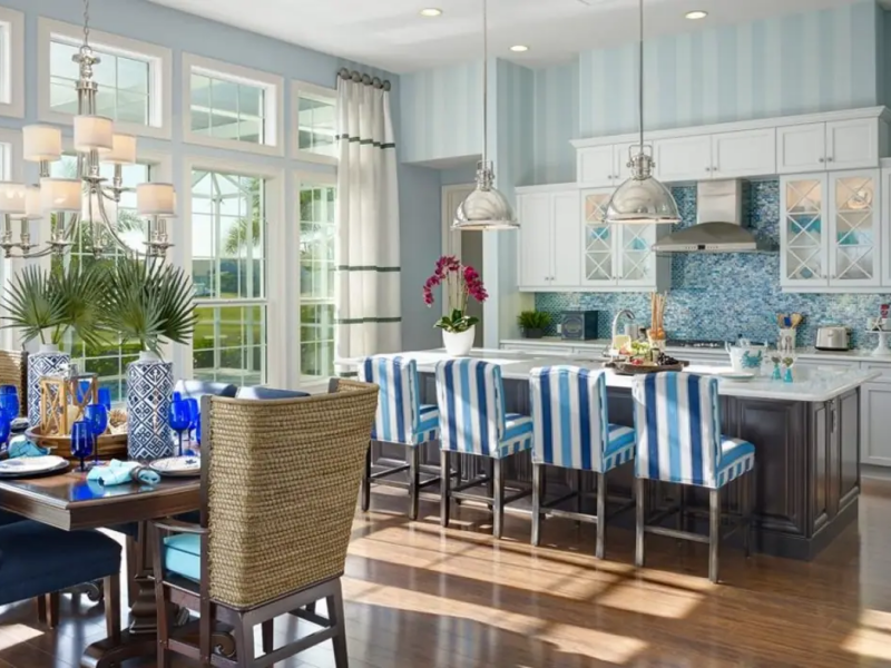 Transitional Kitchen with Custom Cabinets